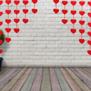 String Red Hearts Garland Wedding Anniversary Garland Room Layout Decorations