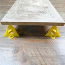 Woodworking Pyramid Stands Set Triangle Paint Pads Feet Yellow (10pcs)