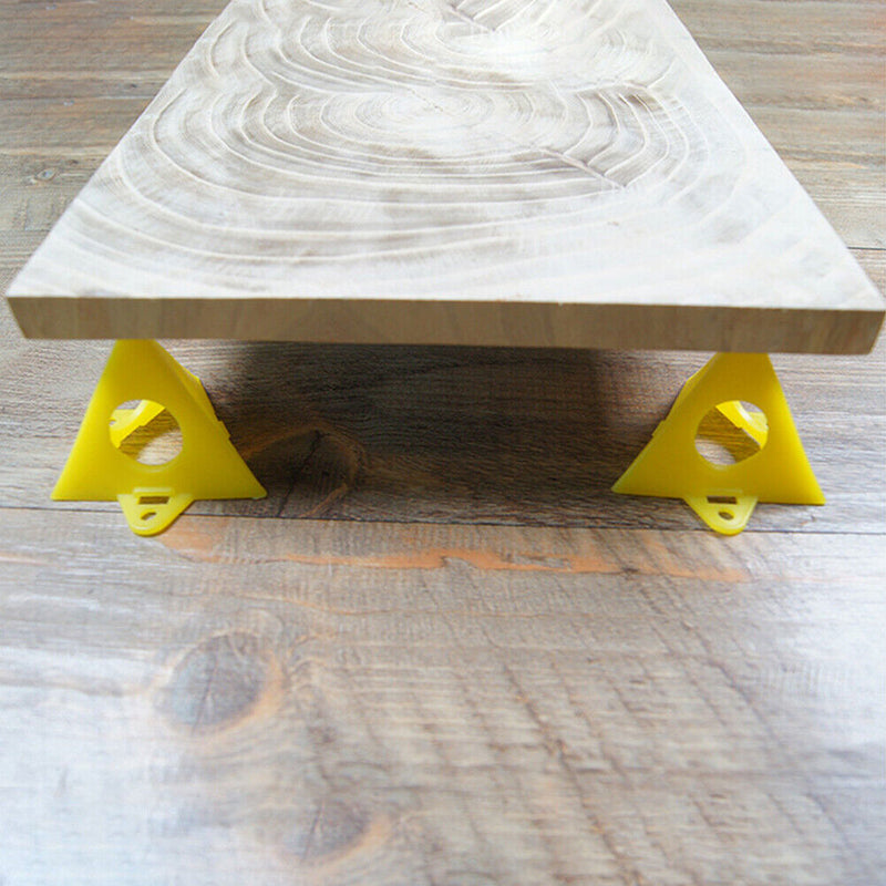 Woodworking Pyramid Stands Set Triangle Paint Pads Feet Yellow (10pcs)