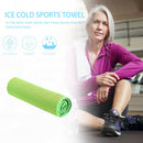Ice Cold Sport Towel Summer Outdoor Fitness Quick Dry Cooling Towel (Green)