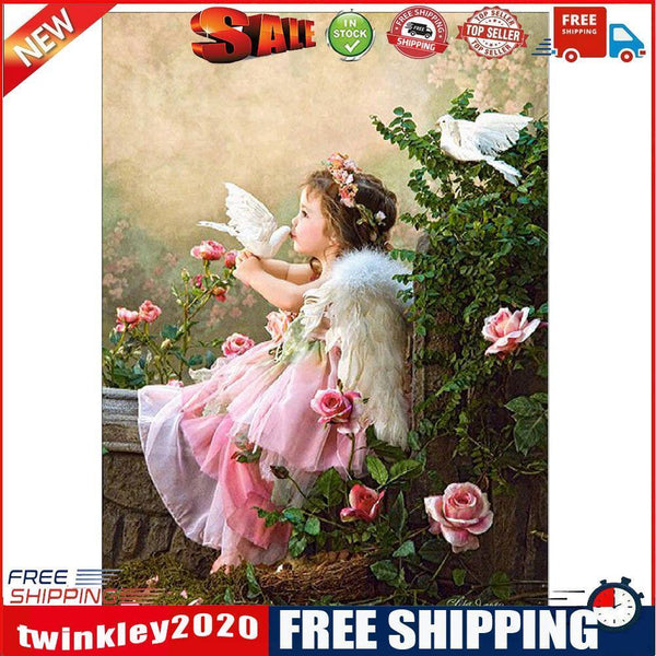 5D Girl Kiss Pigeon Diamond Painting Embroidery DIY Cross Stitch Home Decor