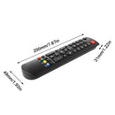 ALLOYSEED ABS Black Fashion TV Remote Control Replacement RC200 Remote Control Replacement