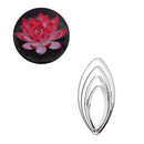Lotus Petal Fondant Cake Decor Tools Stainless Steel Baking Mold (4pcs)