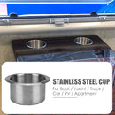 Stainless Steel Cup Drink Holder for Car Marine Boat Truck RV Camper (1pc) Newly