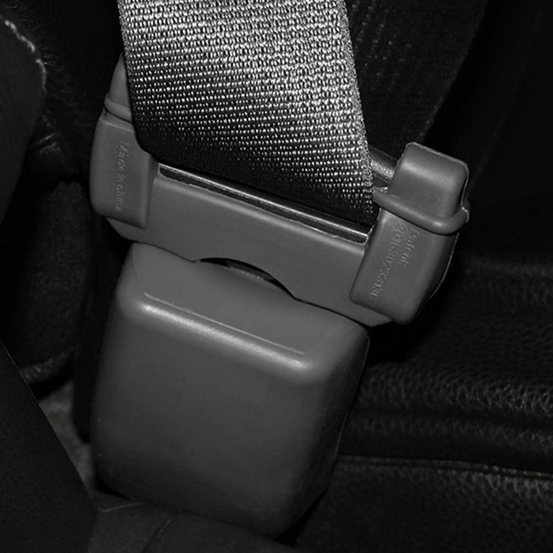 Car Seat Belt Buckle Holder Protective Covers Anti-Scratch Case (Black)