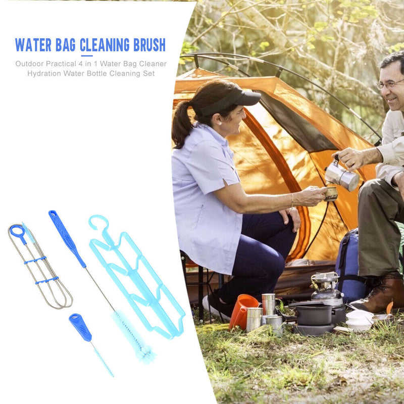 Water Hydration Bladder Cleaning Brush Kit Outdoor Drinking Water Bag Cleaner