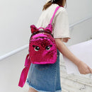 Preppy Shoulder School Bags Women Eyes Print Sequins Backpacks Girls Rucksack
