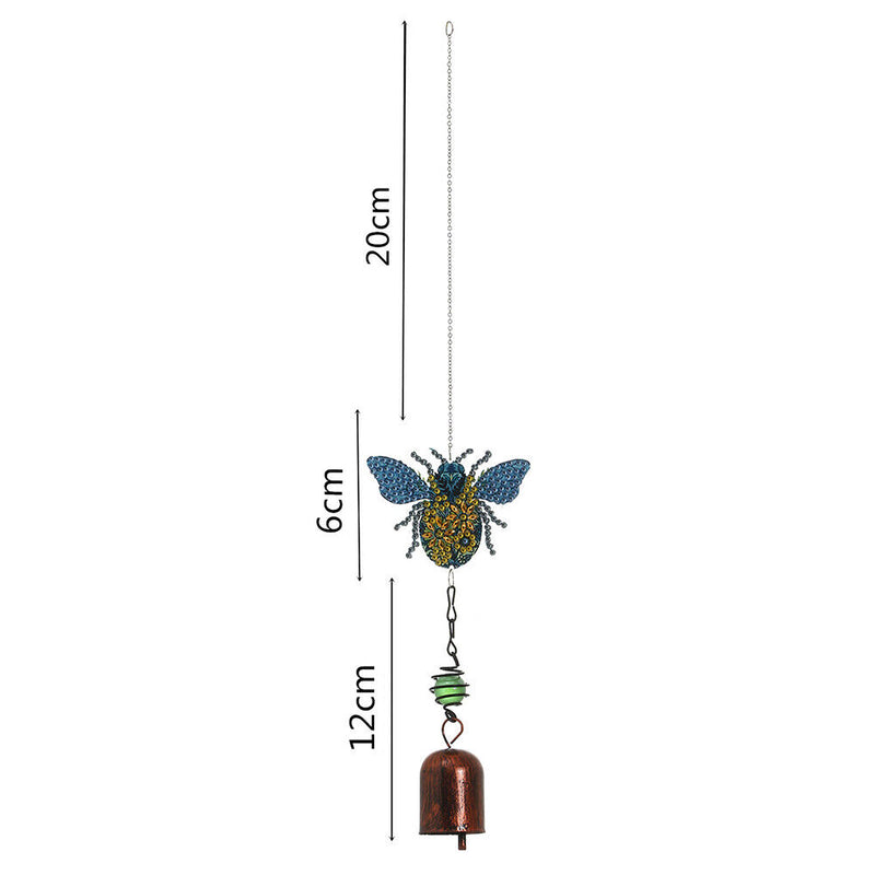 DIY Point Drill Diamond Painting Acrylic Wind Chime Bell Pendant Art Mosaic