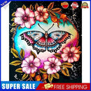 Flower Butterflies Oil Paint By Numbers Kit DIY Acrylic Painting on Canvas