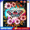Flower Butterflies Oil Paint By Numbers Kit DIY Acrylic Painting on Canvas