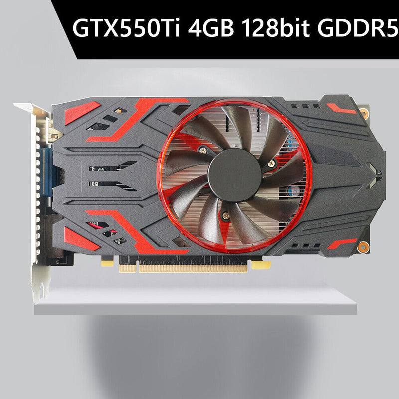 GTX550Ti PCI-Express 2.0 4GB Computer Gaming Graphic Card with Cooling Fan Newly