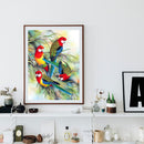 5D DIY Diamond Painting Full Round Drill Birds on Branch Wall Decor Rhinest