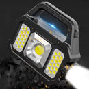 #A 500lm Searchlight Portable Powerful Lantern Solar USB Charging for Camping