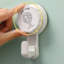 Vacuum Suction Cup Wall Hanging Hook Door Hangers Holder Rack (White) Newly