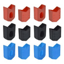 1 Pair Bicycle Crank Covers Silicone Crankset Protector Arm Sleeve (Black)