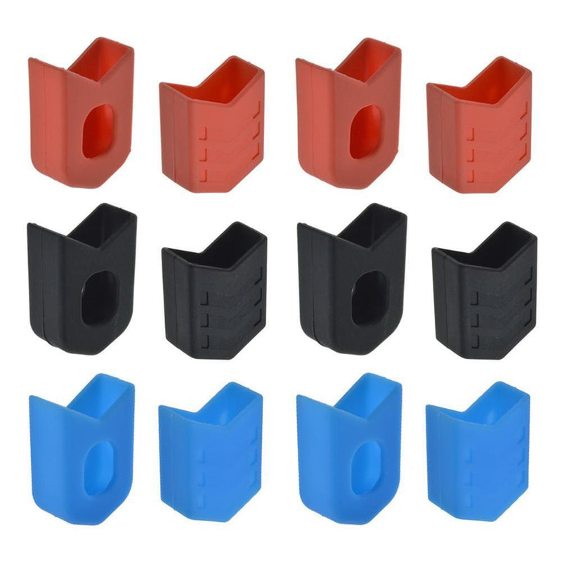 1 Pair Bicycle Crank Covers Silicone Crankset Protector Arm Sleeve (Black)