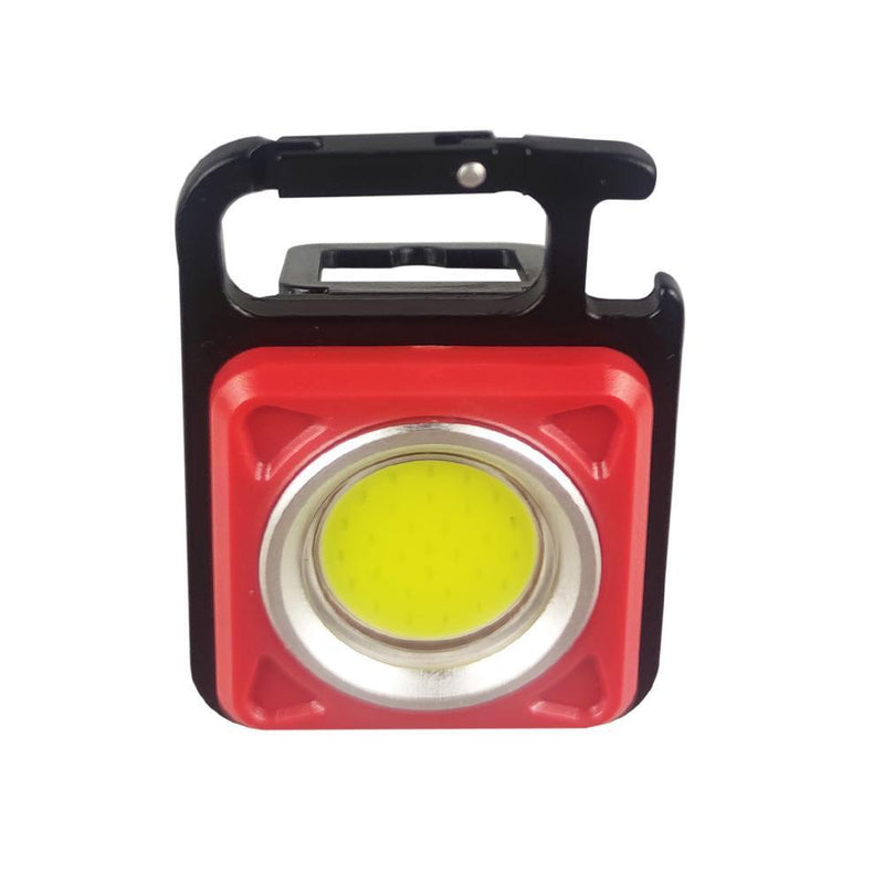 LED Keychain Flashlight USB 500 Lumens Outdoor Camping Working Light (Black)