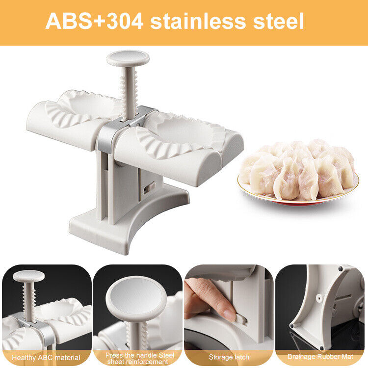 Dumpling Maker - Wrap Two at A Time Double Head Automatic Dumpling Maker