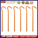 6pcs Tent Nails 18cm Aluminium Alloy Stake Pegs Outdoor Camp Fixing Ground Na