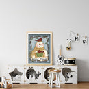5D DIY Full Round Drill Diamond Painting Kit Cartoon Snowman Wall Art Craft G