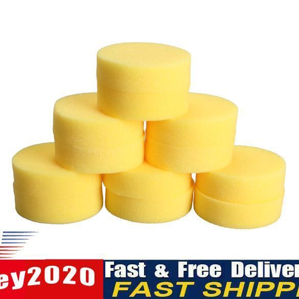 12pcs Polish Wax Round Foam Sponges Applicator Pads for Clean Car Glass Newly
