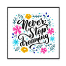 11CT DIY Dont Give Up Dreams Stamped Cross Stitch Partial Embroidery Handicraft