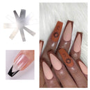 9 Sizes Stainless Steel Manicure Edge Trimmer V Line Nail French Tips Cutter