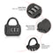 Zinc 3 Digit Code Combination Password Lock Mini Carrying Case Lock (Black)