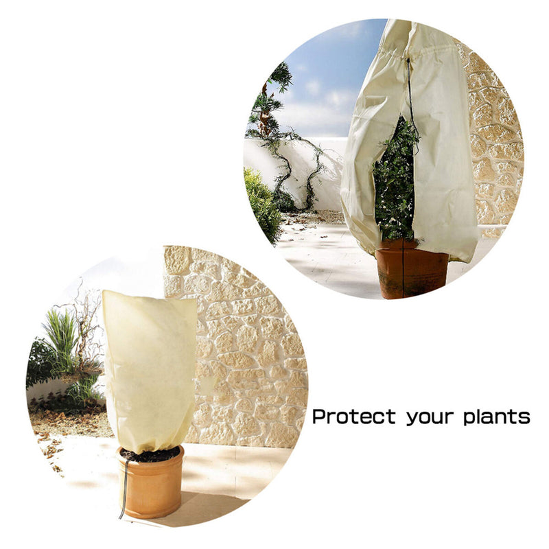 Plant Cover - 2pcs Protection Frost Blankets Anti-Freeze Plant Protection Bags