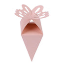 20pcs Creative Butterfly Wedding Cake Candy Box Sweets Gift Boxes (Pink)