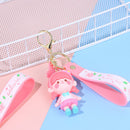 Car Pendant Backpack Pendant Pink Sakura Wristband Key Ring Keychain