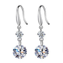 Variety Women Fashion Flash Tassel Cubic Zirconia Crystal Drop Earrings