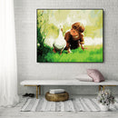 Funny DIY Oil Painting By Numbers Coloring Hand Painted Drawing for Leisure