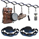 2pcs Reinforced Polyester Hammock Straps Kit Hammocks Hanging Rope (Blue) Newly