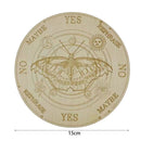 Wooden Divination Pendulum Board Moon Star Energy Plate Healing Meditation Board