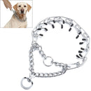 Steel Adjustable Training Collar Pet Training Tool Dog Prong Collar Dog Leash