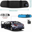 1080P Rearview Mirror Car Dual Dash Cam Camera Front Video Recorder Rear I6D7