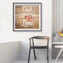 5D DIY Full Drill Diamond Painting Letter Cross Stitch Mosaic Kit Bedroom Decor