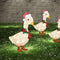 Light-Up Duck with Scarf Christmas Garden Stakes Light for Party Favor (M) Newly
