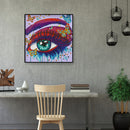 DIY Color Eye Rhinestone Drawing Part Special Shape Diamond Painting Kit Decor