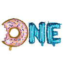 Party Banner Decor Baby Shower 1st Birthday Donut One Letter Foil Balloons Set