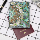 DIY Special Shaped Diamond Painting Leather Travel Passport Cover Protector Gift