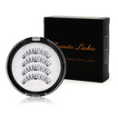 4pcs Reusable False Eyelashes 6D Extended Thick Magnetic Eyelashes Makeup Tool