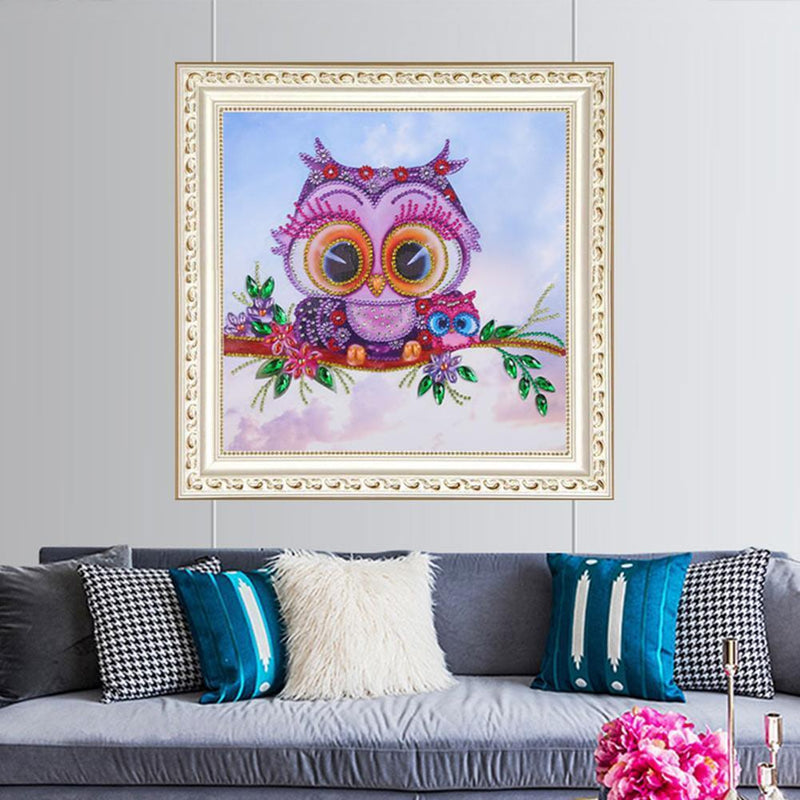 5D DIY Special-shaped Diamond Painting Cross Stitch Kit (Cute Cat-YX8068)