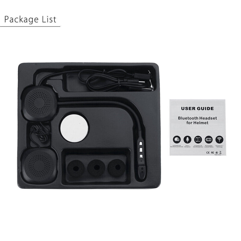 50M Waterproof Helmet Headset Hands Free bluetooth V4.2 Intercom for Motorcycle