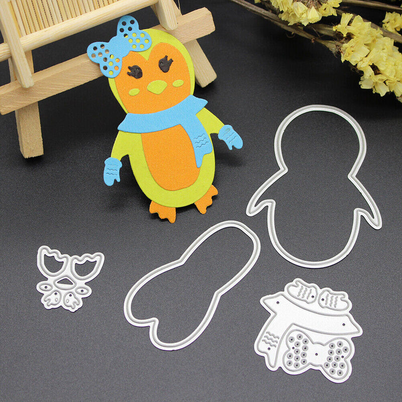 Snowvirtuos Girls Penguin Cutting Stamp Stencil DIY Scrapbooking Paper