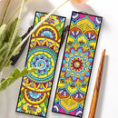 2pcs DIY Diamond Painting Leather Bookmark Mandala Tassel Crafts (FQY038)