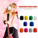 10pcs Microphone Windscreen Sponge Cover Mic Foam Protective Caps (Black)