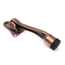 Home Bathroom Zinc Alloy Bedroom Door Stopper Rubber Buffer Doorstop Kick Down