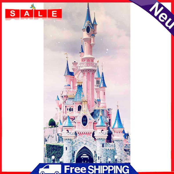 Full Round Drill Color Cartoon Castle Painting Kit DIY Room Decor Wedding Gifts